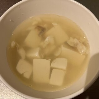 【離乳食完了期】たらと豆腐のすまし汁